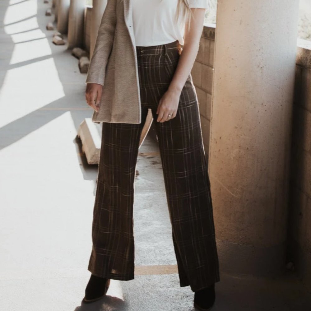 Bohme Brown Plaid Trousers